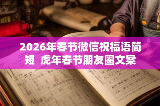 2026年春节微信祝福语简短  虎年春节朋友圈文案