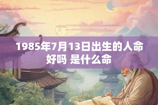 1985年7月13日出生的人命好吗 是什么命 1985年7月13日出生的人命好吗 是什么命
