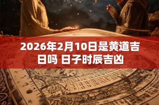 2026年2月10日是黄道吉日吗 日子时辰吉凶