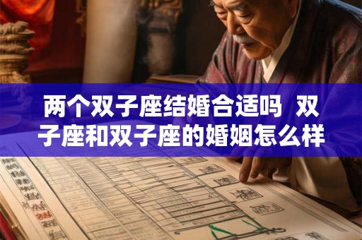 两个双子座结婚合适吗  双子座和双子座的婚姻怎么样