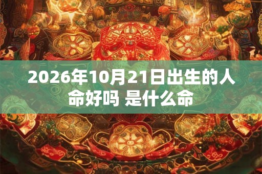 2026年10月21日出生的人命好吗 是什么命