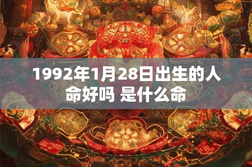 1992年1月28日出生的人命好吗 是什么命