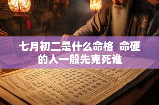 七月初二是什么命格  命硬的人一般先克死谁