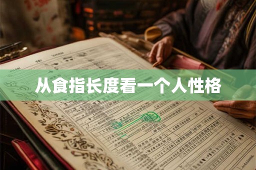 从食指长度看一个人性格