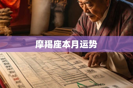 摩羯座本月运势