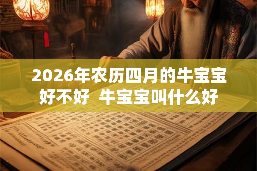 2026年农历四月的牛宝宝好不好  牛宝宝叫什么好