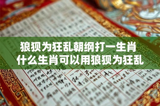 狼狈为狂乱朝纲打一生肖 什么生肖可以用狼狈为狂乱朝纲来形容