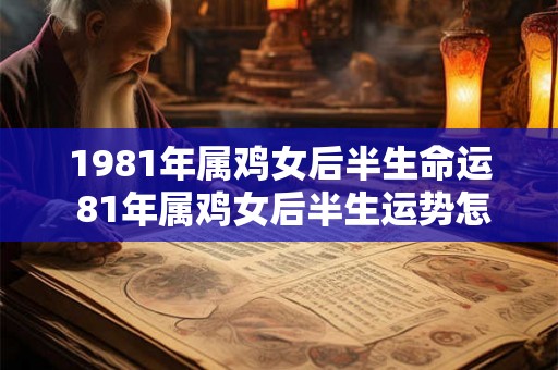 1981年属鸡女后半生命运 81年属鸡女后半生运势怎么样