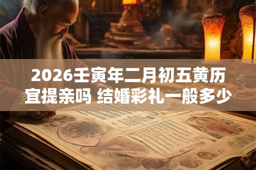 2026壬寅年二月初五黄历宜提亲吗 结婚彩礼一般多少