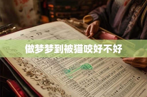 做梦梦到被猫咬好不好 做梦梦到被猫咬好不好