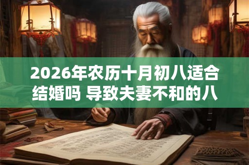 2026年农历十月初八适合结婚吗 导致夫妻不和的八字有哪些