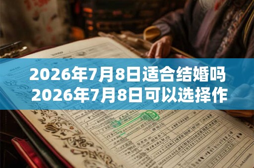 2026年7月8日适合结婚吗 2026年7月8日可以选择作为结婚日期吗 2026年7月8日适合结婚吗 2026年7月8日可以选择作为结婚日期吗
