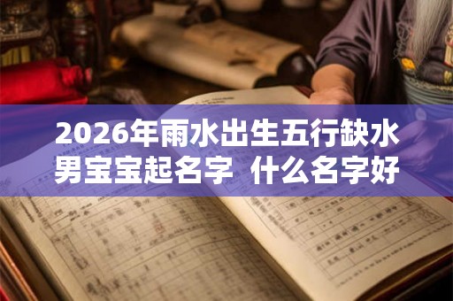 2026年雨水出生五行缺水男宝宝起名字  什么名字好