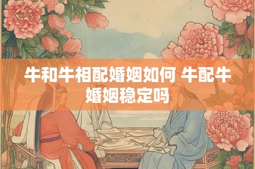 牛和牛相配婚姻如何 牛配牛婚姻稳定吗 牛和牛相配婚姻如何 牛配牛婚姻稳定吗