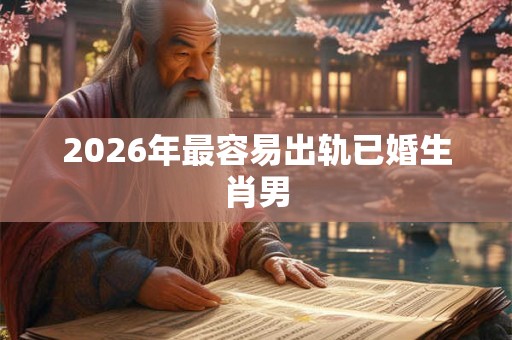 2026年最容易出轨已婚生肖男