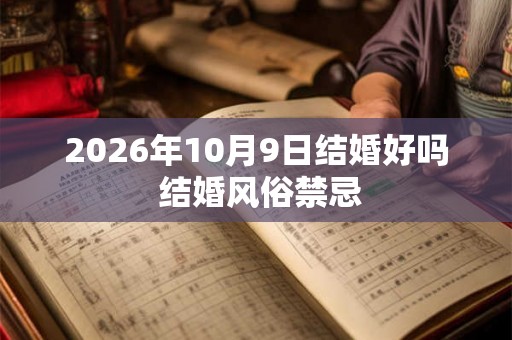 2026年10月9日结婚好吗 结婚风俗禁忌