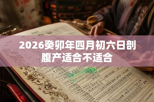 2026癸卯年四月初六日剖腹产适合不适合