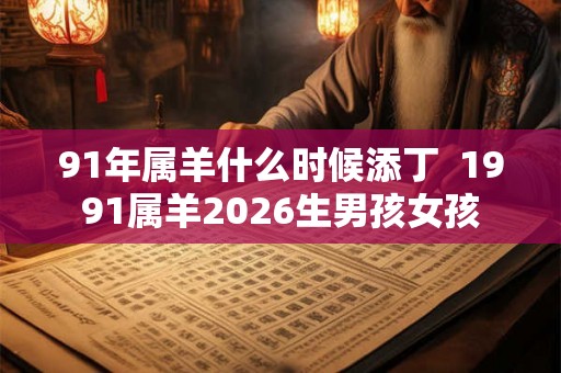 91年属羊什么时候添丁  1991属羊2026生男孩女孩