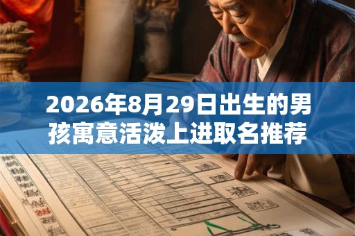 2026年8月29日出生的男孩寓意活泼上进取名推荐 2026年8月29日出生的男孩寓意活泼上进取名推荐