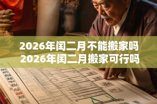 2026年闰二月不能搬家吗 2026年闰二月搬家可行吗