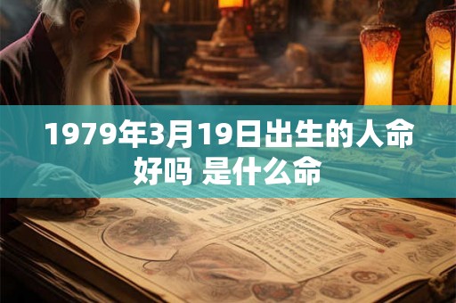 1979年3月19日出生的人命好吗 是什么命