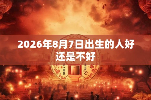 2026年8月7日出生的人好还是不好 2026年8月7日出生的人好还是不好
