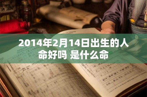 2014年2月14日出生的人命好吗 是什么命