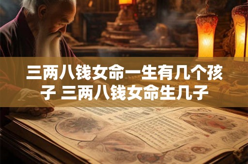 三两八钱女命一生有几个孩子 三两八钱女命生几子