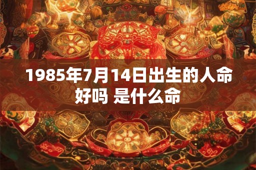 1985年7月14日出生的人命好吗 是什么命