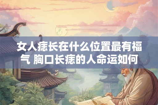 女人痣长在什么位置最有福气 胸口长痣的人命运如何 女人痣长在什么位置最有福气 胸口长痣的人命运如何