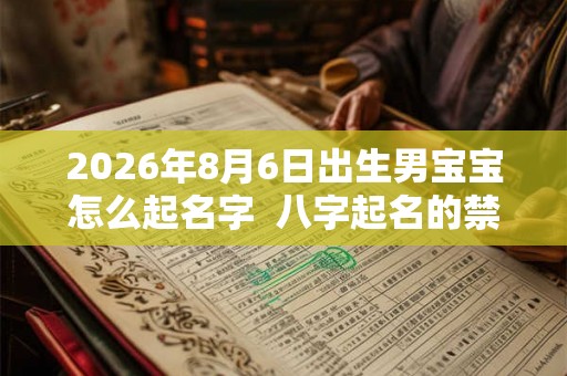 2026年8月6日出生男宝宝怎么起名字  八字起名的禁忌