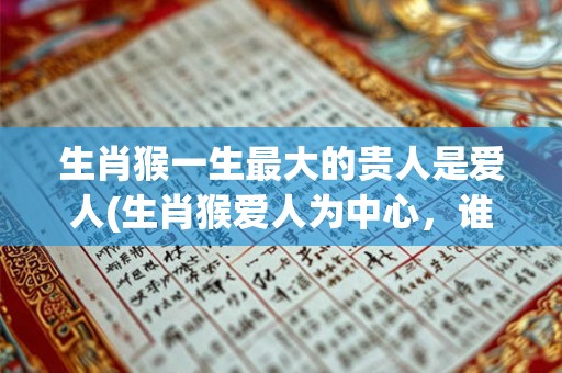生肖猴一生最大的贵人是爱人(生肖猴爱人为中心，谁是其一生最大的贵人？)