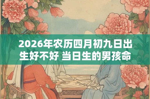 2026年农历四月初九日出生好不好 当日生的男孩命运