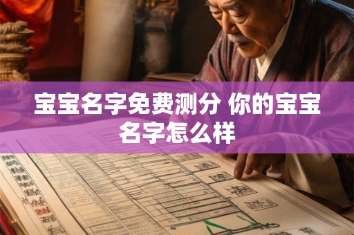 宝宝名字免费测分 你的宝宝名字怎么样