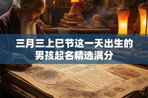 三月三上巳节这一天出生的男孩起名精选满分 三月三上巳节这一天出生的男孩起名精选满分