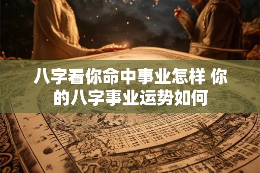 八字看你命中事业怎样 你的八字事业运势如何