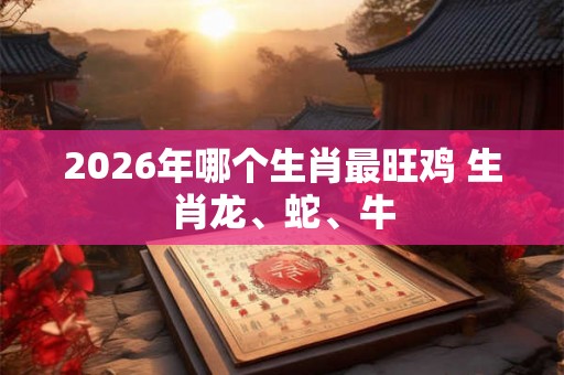 2026年哪个生肖最旺鸡 生肖龙、蛇、牛 2026年哪个生肖最旺鸡 生肖龙、蛇、牛