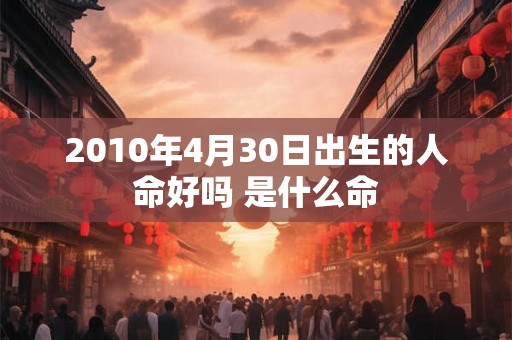 2010年4月30日出生的人命好吗 是什么命 2010年4月30日出生的人命好吗 是什么命