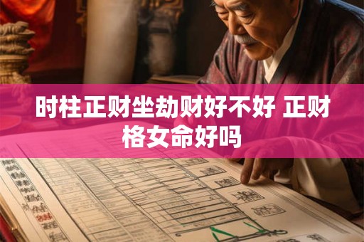 时柱正财坐劫财好不好 正财格女命好吗