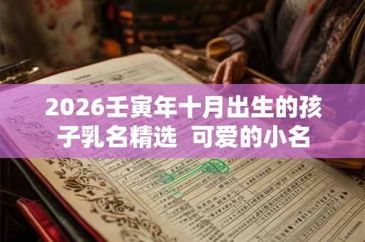 2026壬寅年十月出生的孩子乳名精选  可爱的小名