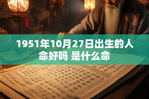 1951年10月27日出生的人命好吗 是什么命