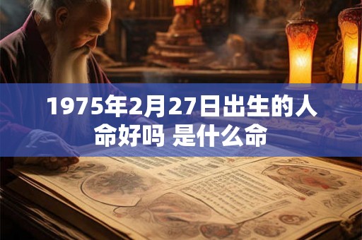 1975年2月27日出生的人命好吗 是什么命