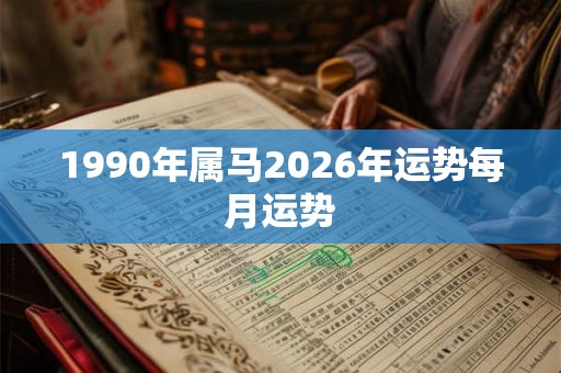 1990年属马2026年运势每月运势