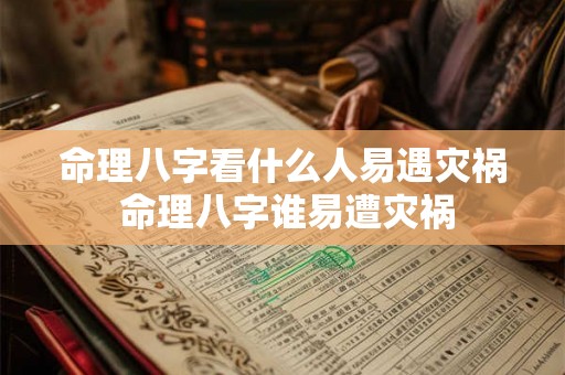 命理八字看什么人易遇灾祸 命理八字谁易遭灾祸 命理八字看什么人易遇灾祸 命理八字谁易遭灾祸