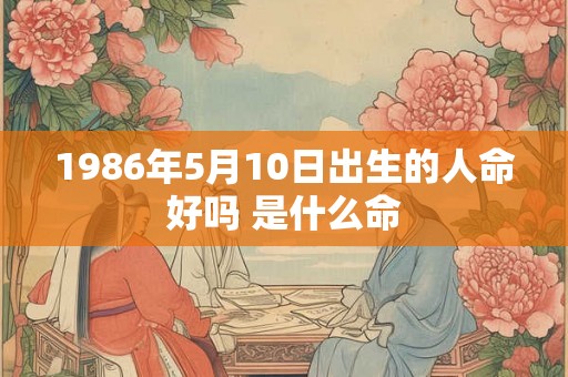 1986年5月10日出生的人命好吗 是什么命