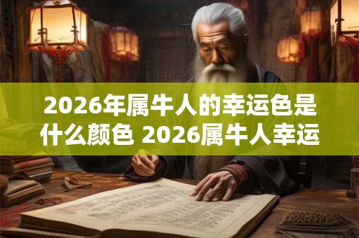 2026年属牛人的幸运色是什么颜色 2026属牛人幸运色 2026年属牛人的幸运色是什么颜色 2026属牛人幸运色
