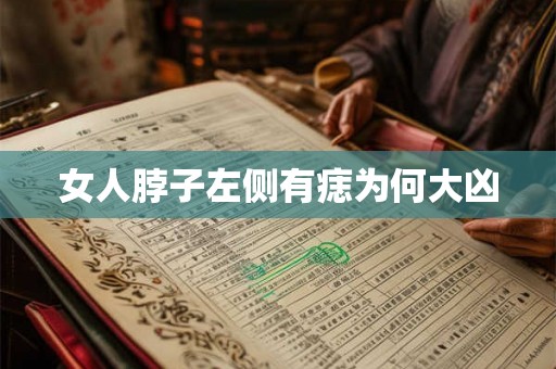 女人脖子左侧有痣为何大凶 女人脖子左侧有痣为何大凶