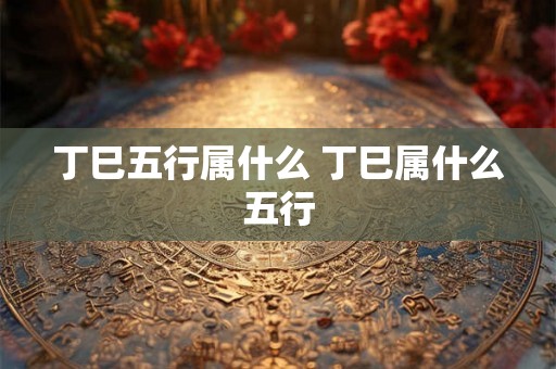 丁巳五行属什么 丁巳属什么五行