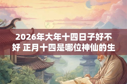 2026年大年十四日子好不好 正月十四是哪位神仙的生日 2026年大年十四日子好不好 正月十四是哪位神仙的生日