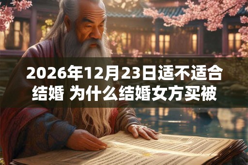 2026年12月23日适不适合结婚 为什么结婚女方买被子
